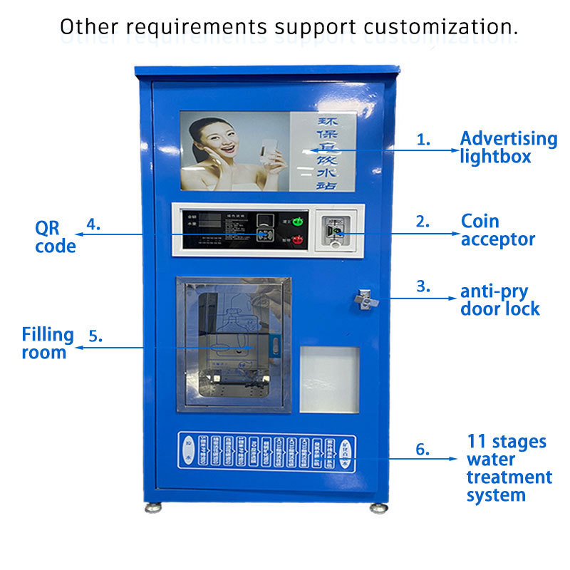 Chilled drinking water vending machine automatic pure water vending machine for sale purified water