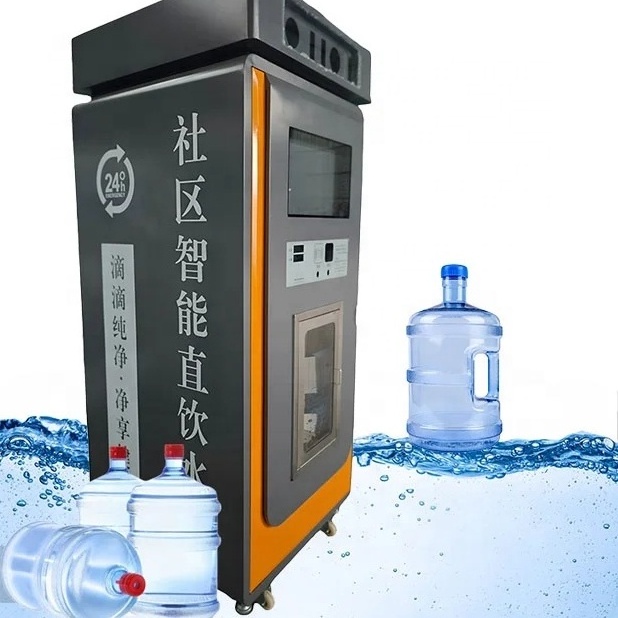 Banknote credit card operation bubble water automatic pure water vending machine