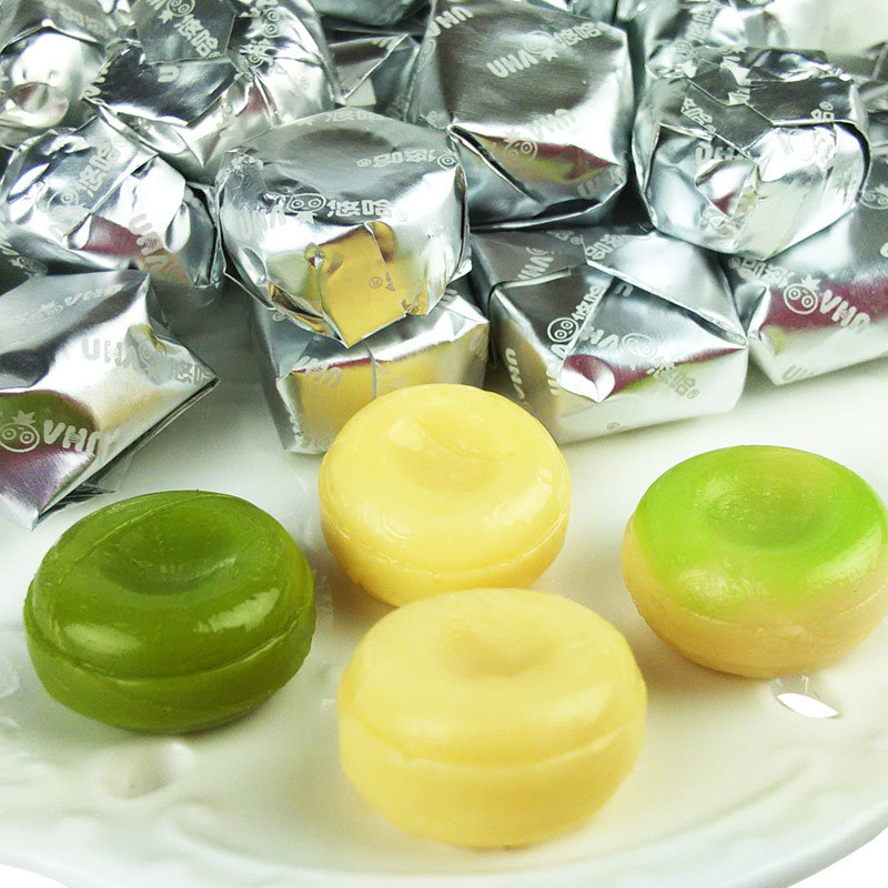 Best selling hard candies Candy Snacks UHA Matcha Flavor Extra Rich Milk Candy