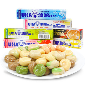 Best selling hard candies Candy Snacks UHA Matcha Flavor Extra Rich Milk Candy