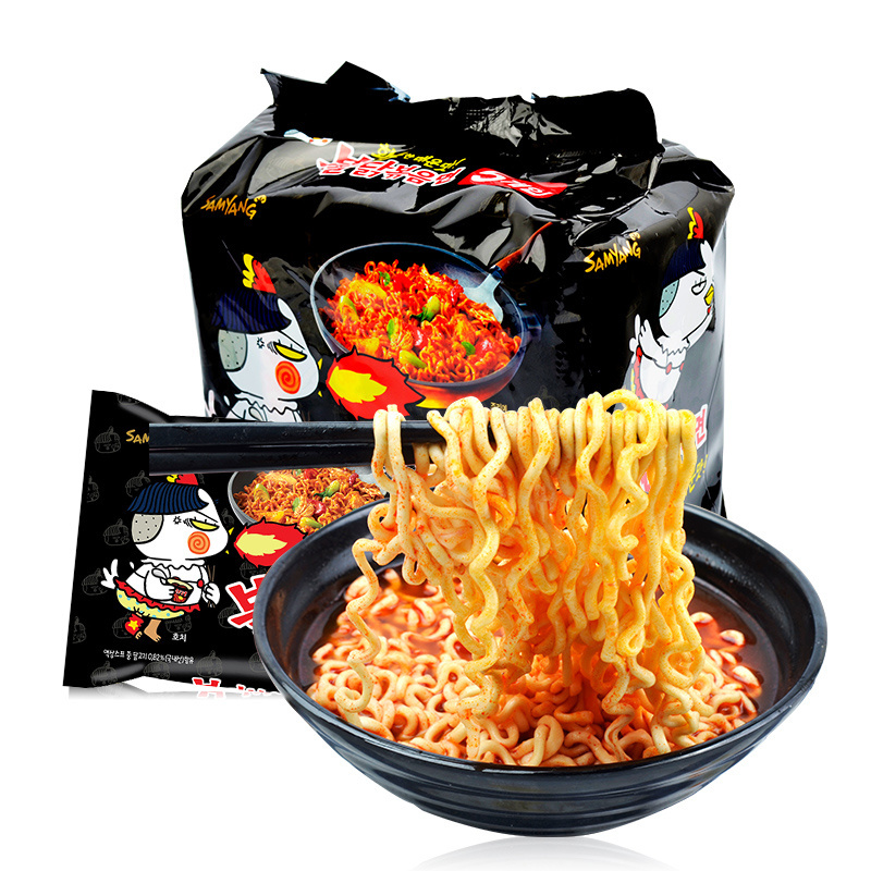 Wholesale price Exotic Hot And Spicy Chicken Flavor instant chicken spicy ramen korean instant noodles 700g