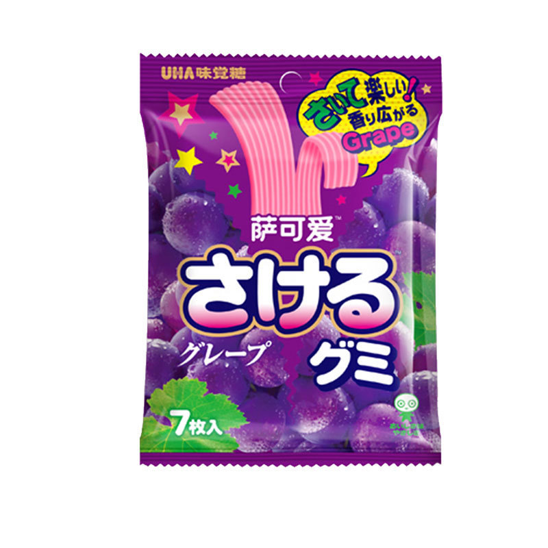 Wholesale Japanese gummy fruity gummy grape-flavored peach-flavored soft candy jelly