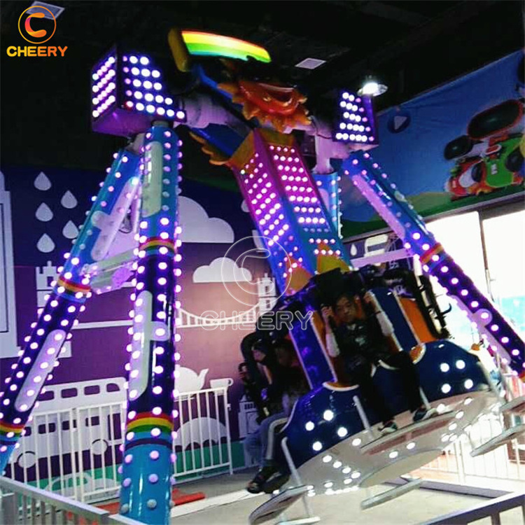 Attractive funfair amusement park attraction kids rides spinning mini 6 seats pendulum swing ride