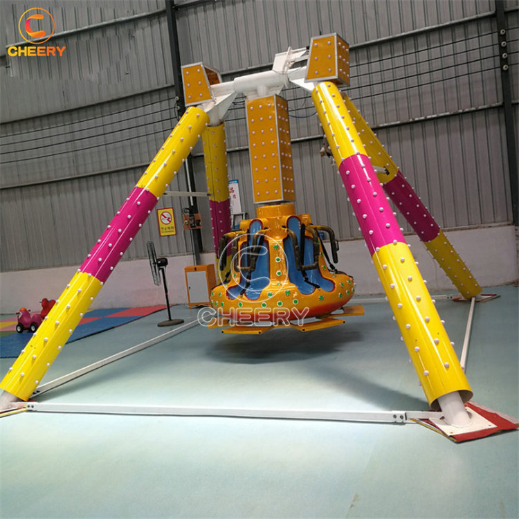 Attractive funfair amusement park attraction kids rides spinning mini 6 seats pendulum swing ride