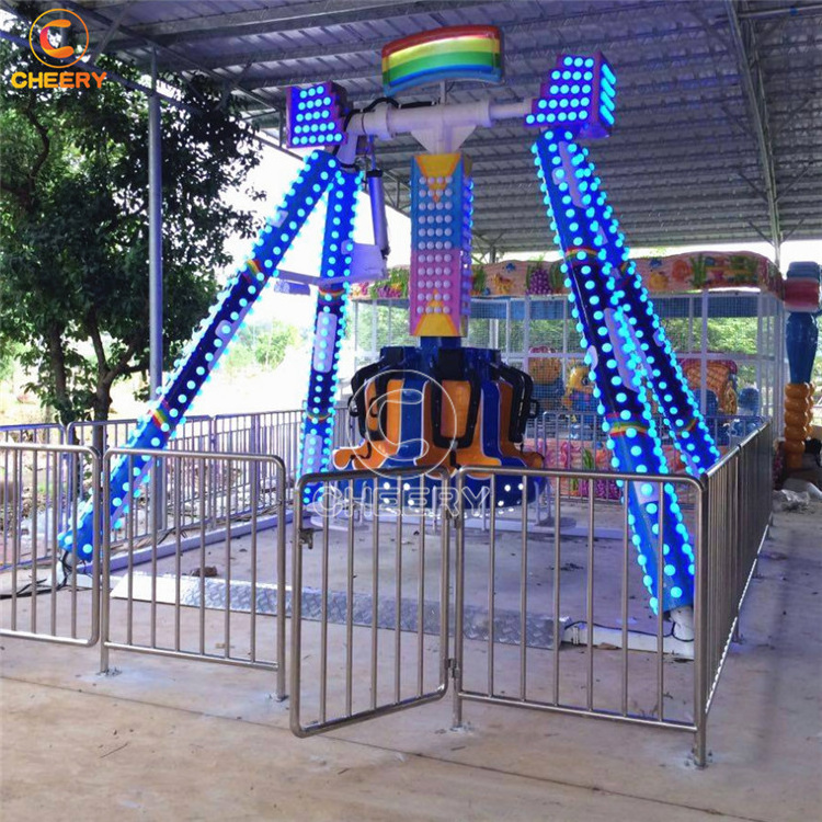 Attractive funfair amusement park attraction kids rides spinning mini 6 seats pendulum swing ride