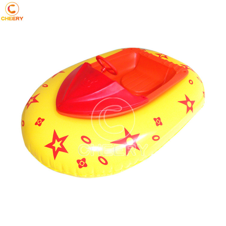 Portable water kids small paddle boat one person hand pedal boat Inflatable bumper boat