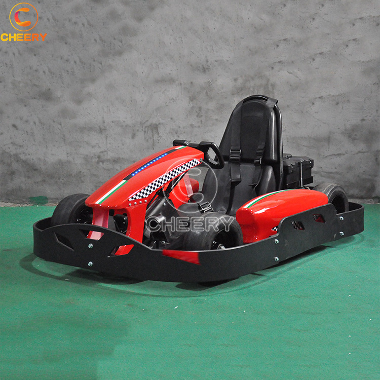 Newest design kiddie amusement ride 350w electric mini go karting car lead acid battery powered go kart