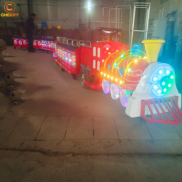 Cheap amusement park shopping mall kiddie games electric mini trackless train ride for sale