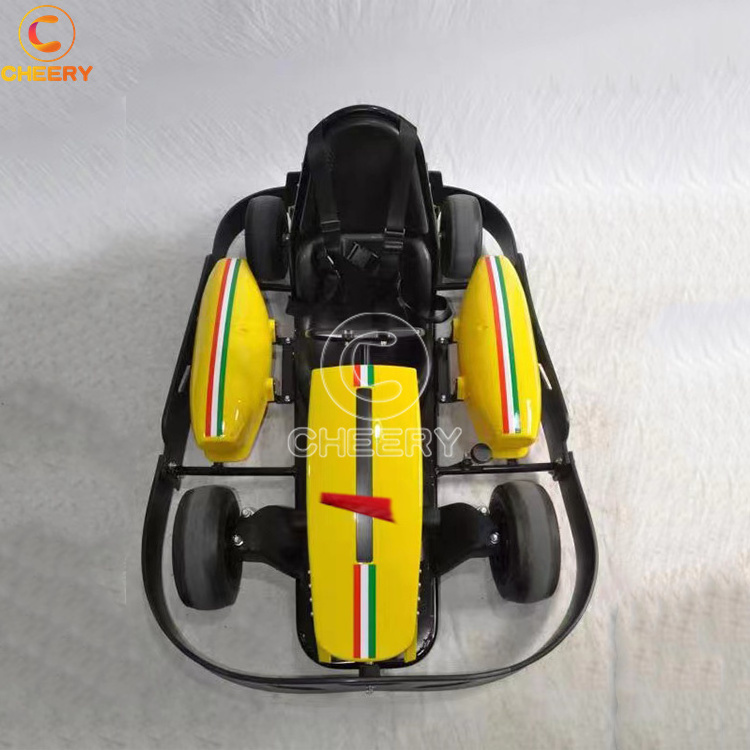 Newest design kiddie amusement ride 350w electric mini go karting car lead acid battery powered go kart