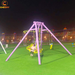 Fun Fair Kids Rides Outdoor Games Discovery Small Swing Pendulum Frisbee Amusement Ride Manufacturer