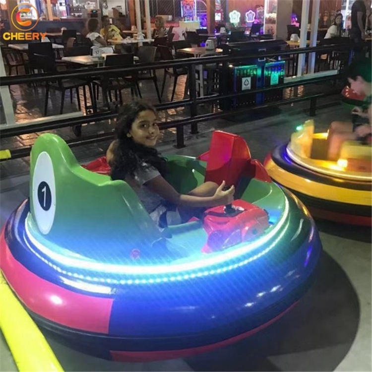 Funny battery dodgem laser shooting inflatable UFO mini bumper car with double layers rubber air cushion