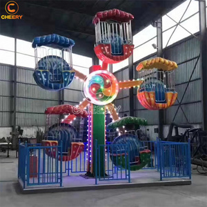 Fun park rides amusement park attraction kiddie games 10 seats cheap mini ferris wheel for sale