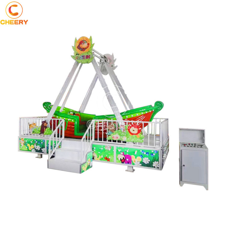 Children carnival games 12 seat mini swing pirate ship viking rides amusement park equipment for sale