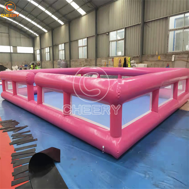 Customized cheap price PVC inflatable race track arena perimeter fence for playground/bumper cars