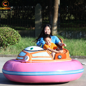 Fun amusement park spin zone electric ice dodgem battery inflatable UFO bumper cars with remote control