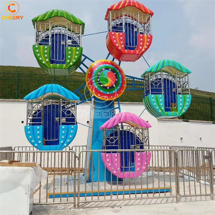 Fun park rides amusement park attraction kiddie games 10 seats cheap mini ferris wheel for sale