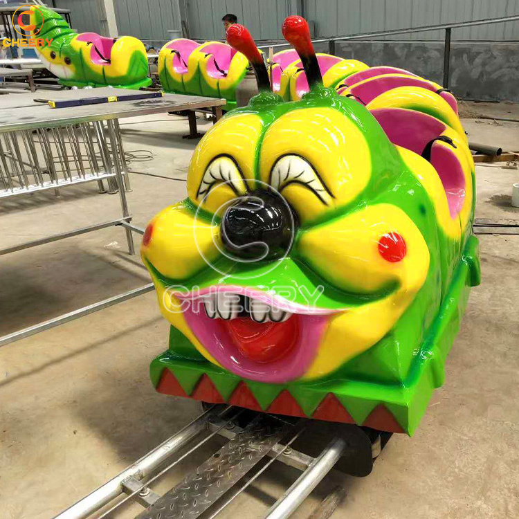 Fun Park Equipment Backyard Happy Train Kids Games Caterpillar Ride Wacky Worm Roller Coaster For Sale