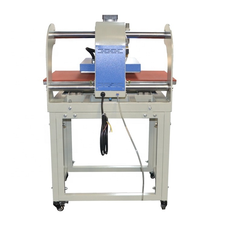 China Made Fully Automatic Double Station Heating Plate Movable Pneumatic Heat Press Machine