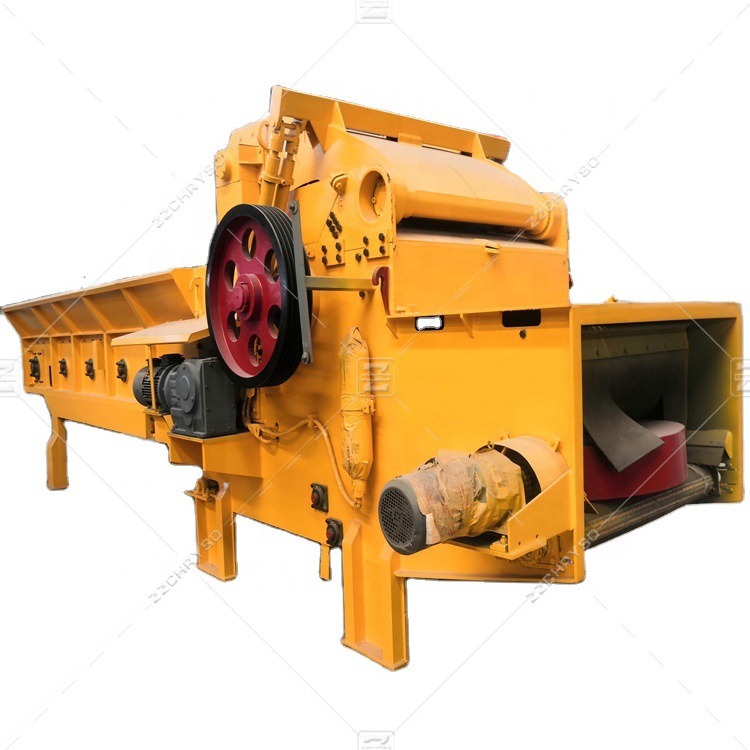 Forestry Machinery Wood Chipper Crusher Machine with Feeding Belt Conveyor