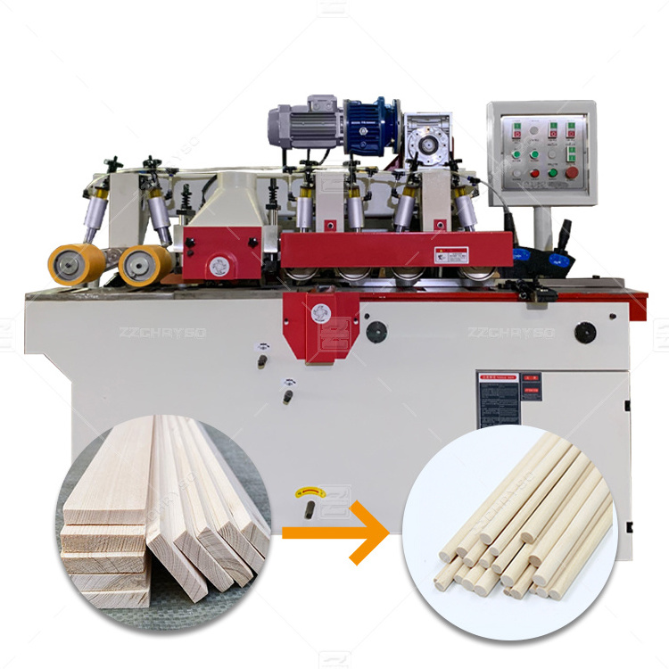 ZZCHRYSO High quality wood round rod stick making machine broom handle making machine