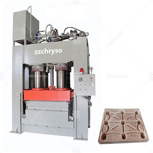 Wooden sawdust pallet mould hot press machine to recycle waste wood