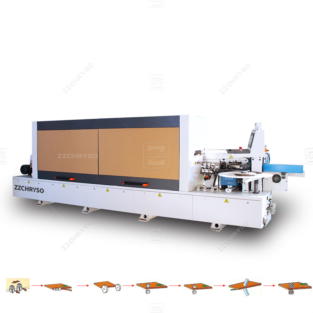 Auto Glue Feeding Double Trimming Edge Banding Machine With Profile Tracking Wood Based Panels Machinery Small Edge Bander