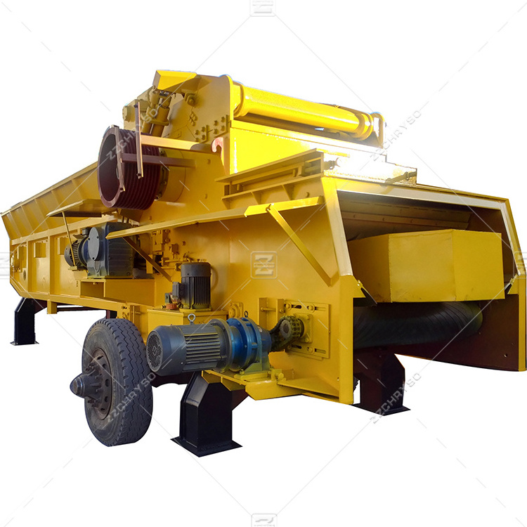 Forestry Machinery Wood Chipper Crusher Machine with Feeding Belt Conveyor