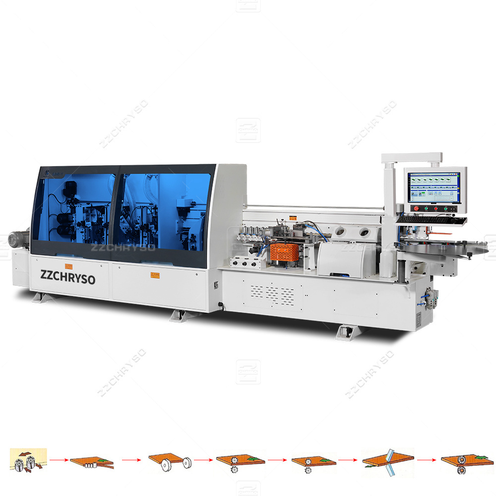 Auto Glue Feeding Double Trimming Edge Banding Machine With Profile Tracking Wood Based Panels Machinery Small Edge Bander