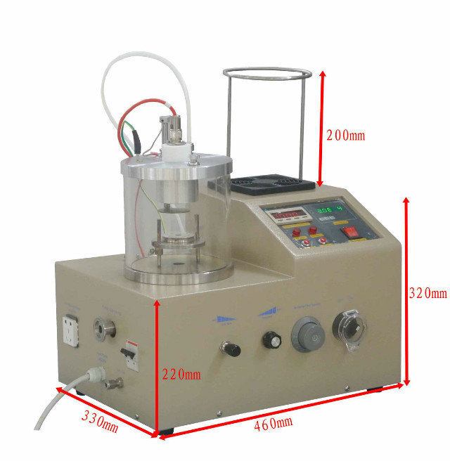 Laboratory Compact DC Magnetron Sputtering Coater With Gold Target for Noble Metal Coating - VTC-16-D