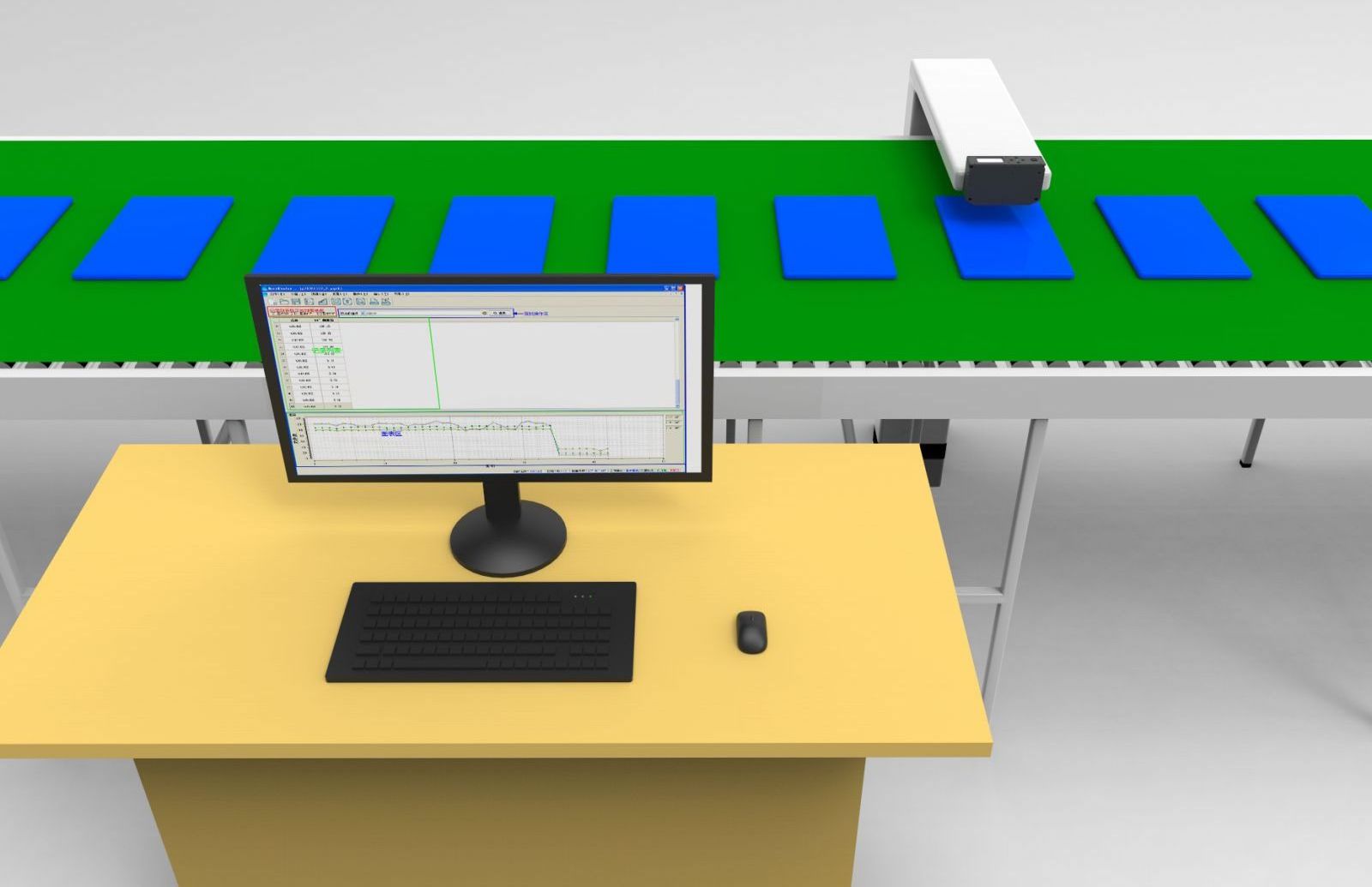 60 degree Non-contact gloss measurement system YG60L  1000gu Online Non-contact Gloss Meter