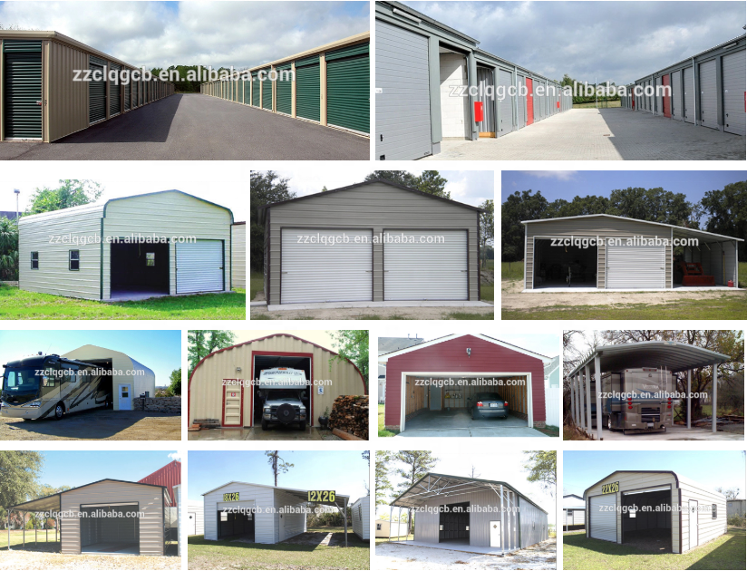 High strength steel structure carport car garage garage/storage shed/carport cheap price