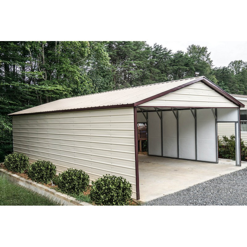 Prefabricated Steel Warehouse Garage Mini Warehouse Design Buildings Storage 20 X 40 Steel Building Car Warehouse