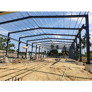 prefabricated steel structure mechanical workshop metal frame steel storage building kits