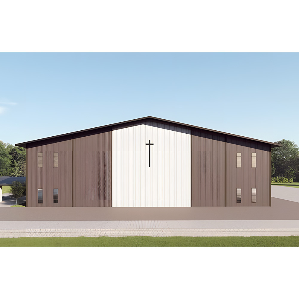 New Metal Buildingss Steel Structure Church Building With Design