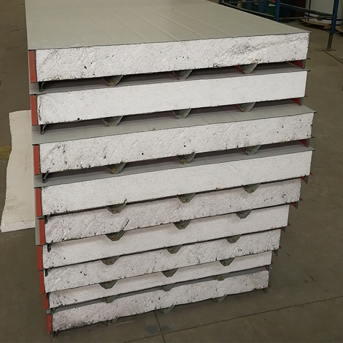 Lightweight prefab house material 75mm-200mm eps sandwich wall panel