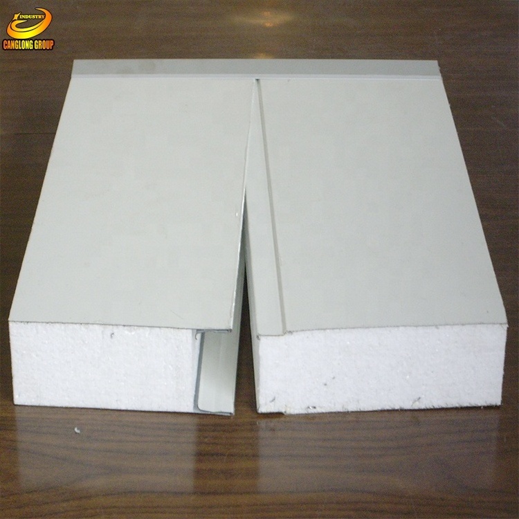 Lightweight prefab house material 75mm-200mm eps sandwich wall panel