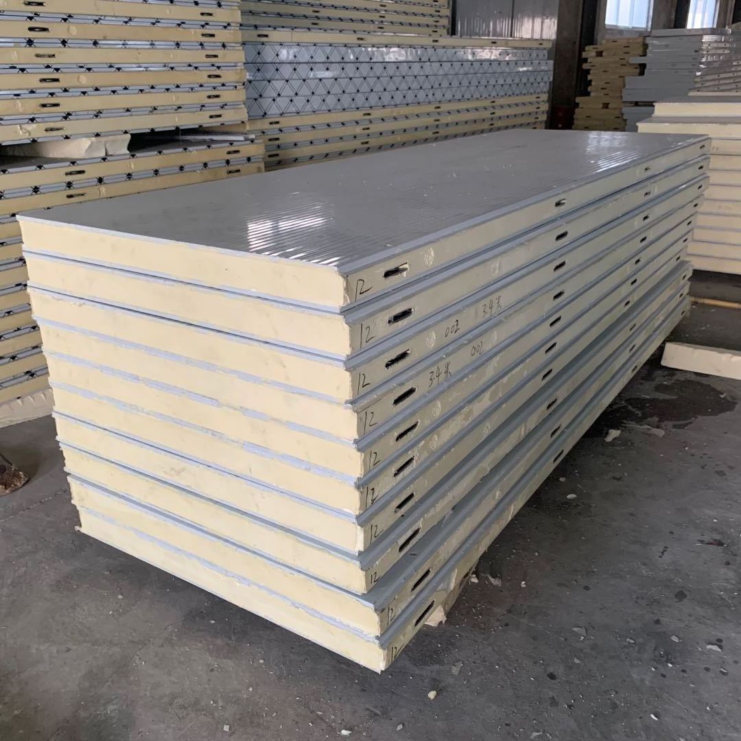 Pu insulated polyurethane sandwich exterior wall panel for cold storage warehouse PIR roof and wall panels