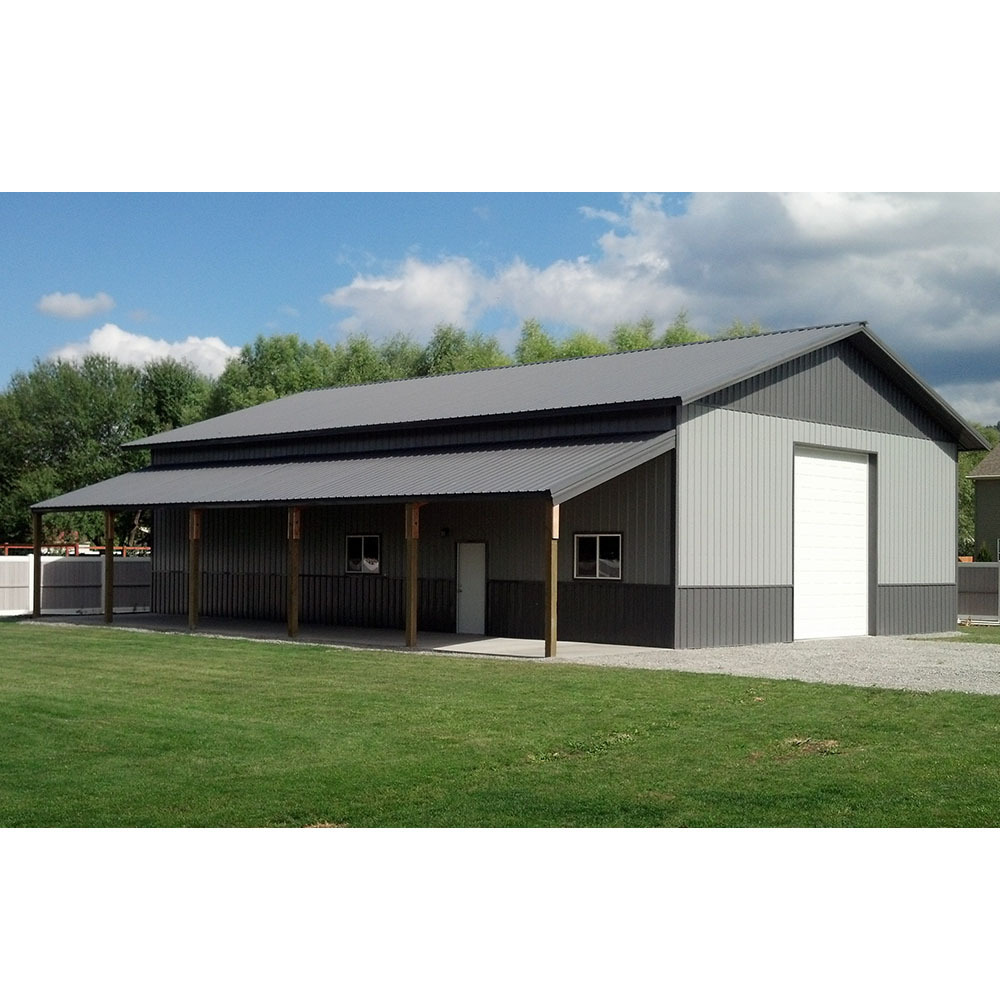 Customized Prefabricated Pole Barn Kits Barndominium Building Steel Structure Warehouse Farm Shed Prefab Workshop Metal Building