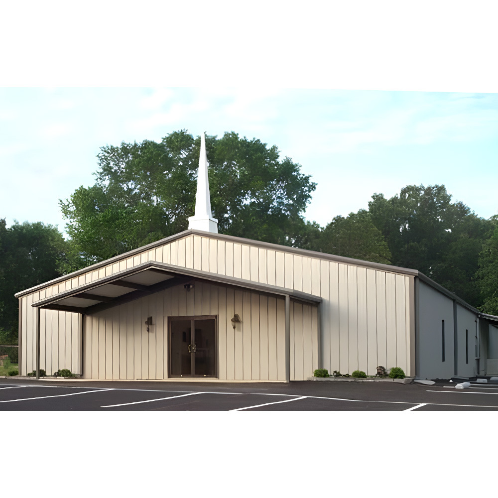 New Metal Buildingss Steel Structure Church Building With Design