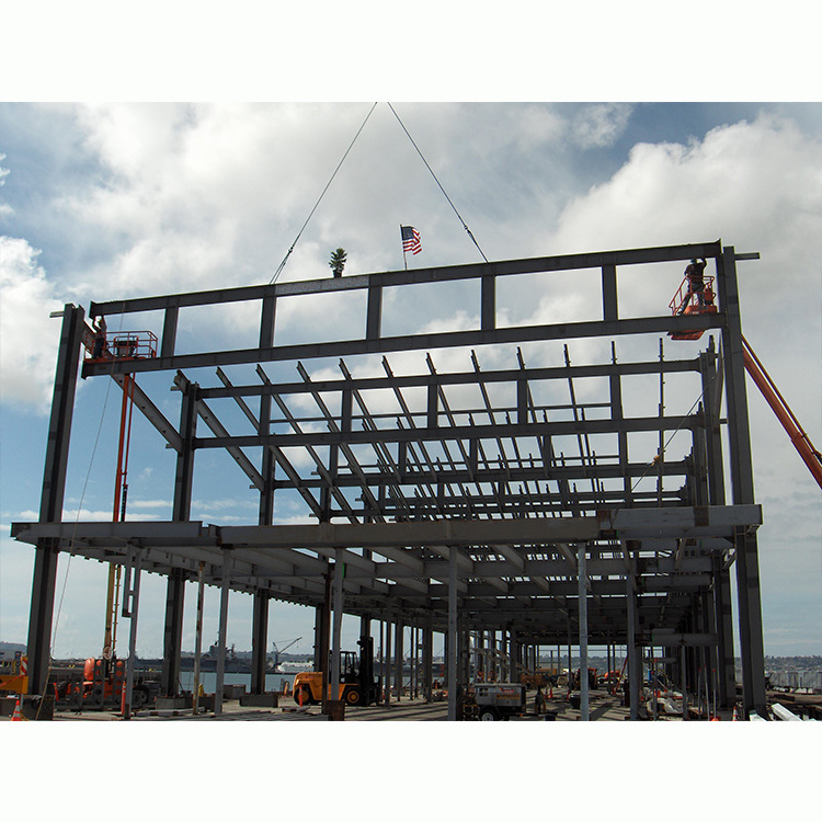 Customized prefabricated steel structure building low cost office factory workshop warehouse steel building