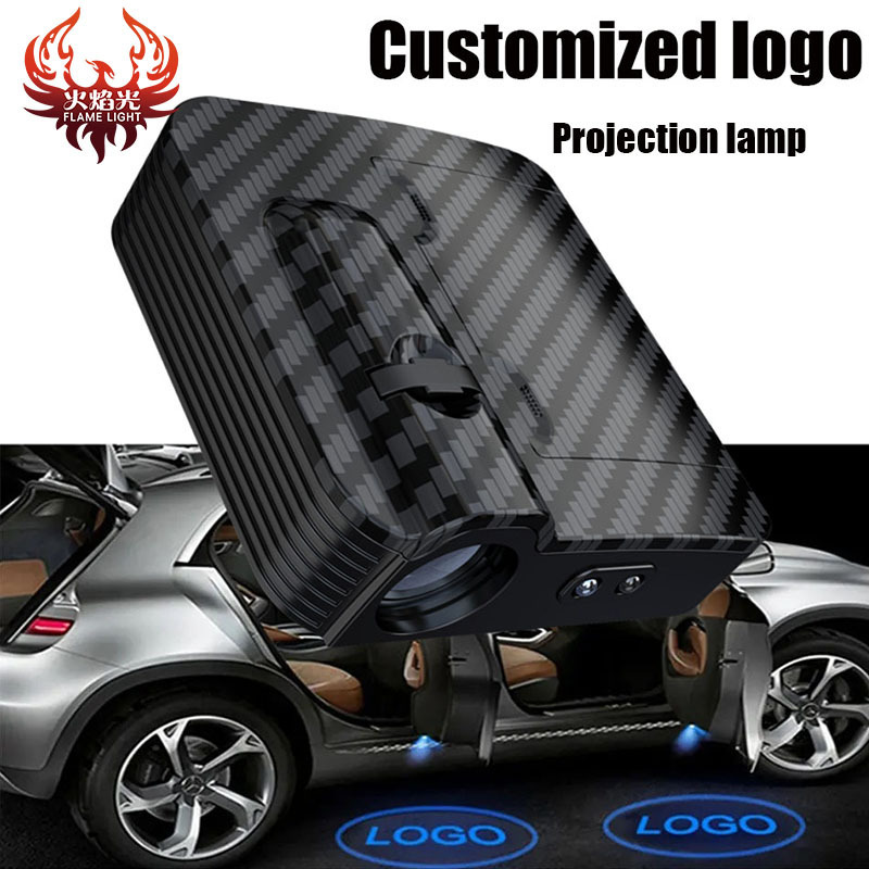 For Car Accessories Interior Decorative Wholesale Wireless Car Door Custom Logo Welcome Light LED Projector Lamp