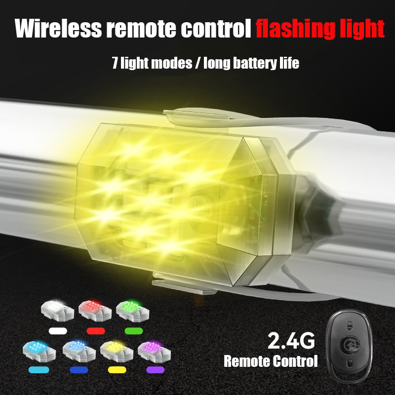 M3 Wireless RC Flash LED Strobe Light 7 Color For Car Auto Motorcycle Bike Drone Scooter Anti-collision Warning Light