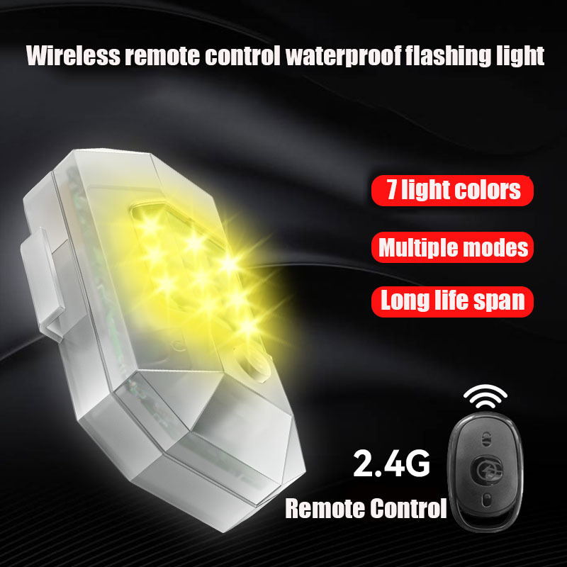 M3 Wireless RC Flash LED Strobe Light 7 Color For Car Auto Motorcycle Bike Drone Scooter Anti-collision Warning Light