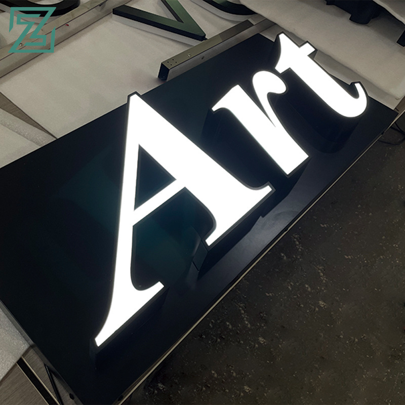 Custom LED Illuminated Business Signs Letras Luminosas Acrylic Letters Led Enseigne Lumineuse