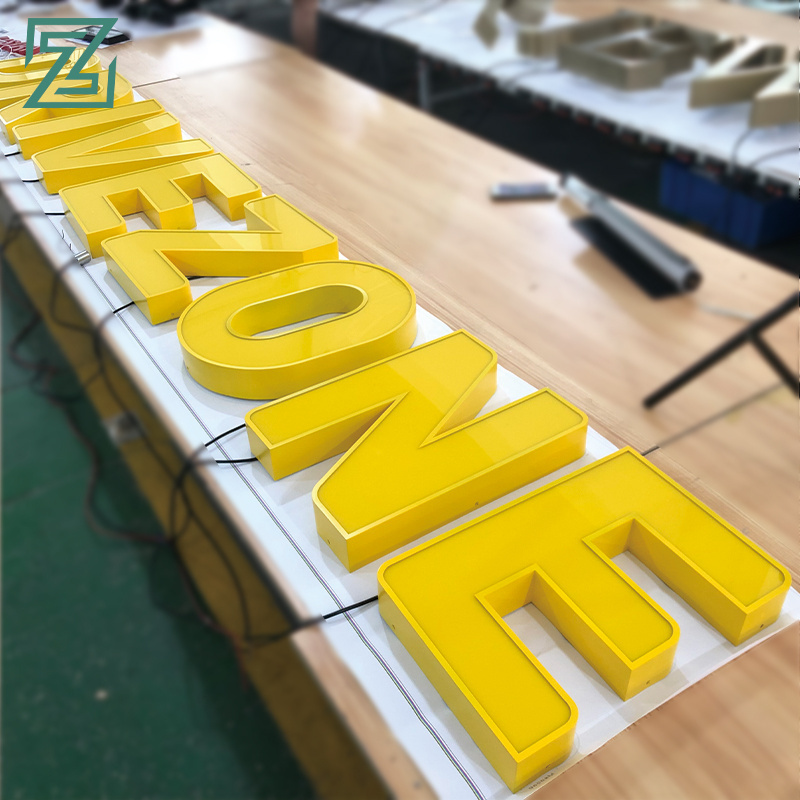 Wholesale led lighted acrylic alphabet letter sign customized big 3d plastic acrylic letters for signage