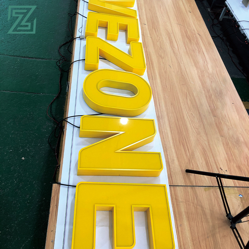 Wholesale led lighted acrylic alphabet letter sign customized big 3d plastic acrylic letters for signage