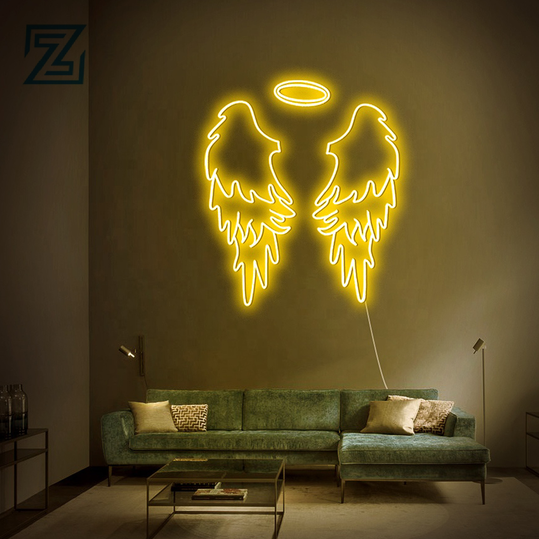 Custom Neon sign Wing Wedding Home Beer Bar Wall Acrylic 12V led neon lights for gaming decor