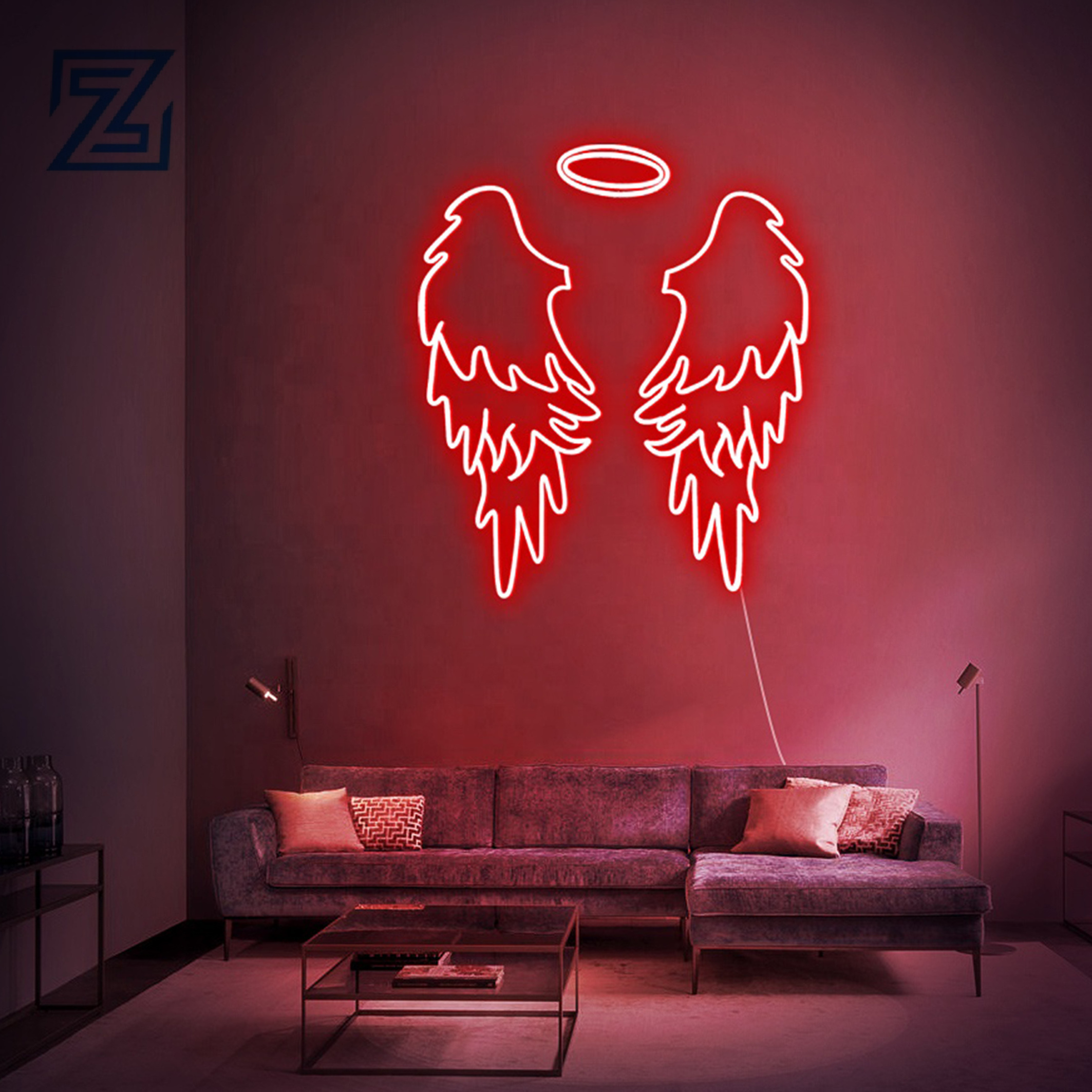 Custom Neon sign Wing Wedding Home Beer Bar Wall Acrylic 12V led neon lights for gaming decor