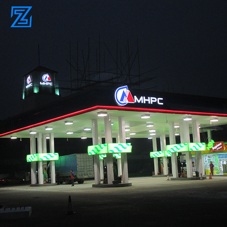 New car gas station custom petrol advertising equipment simple fuel station builders portable fuel petrol station design