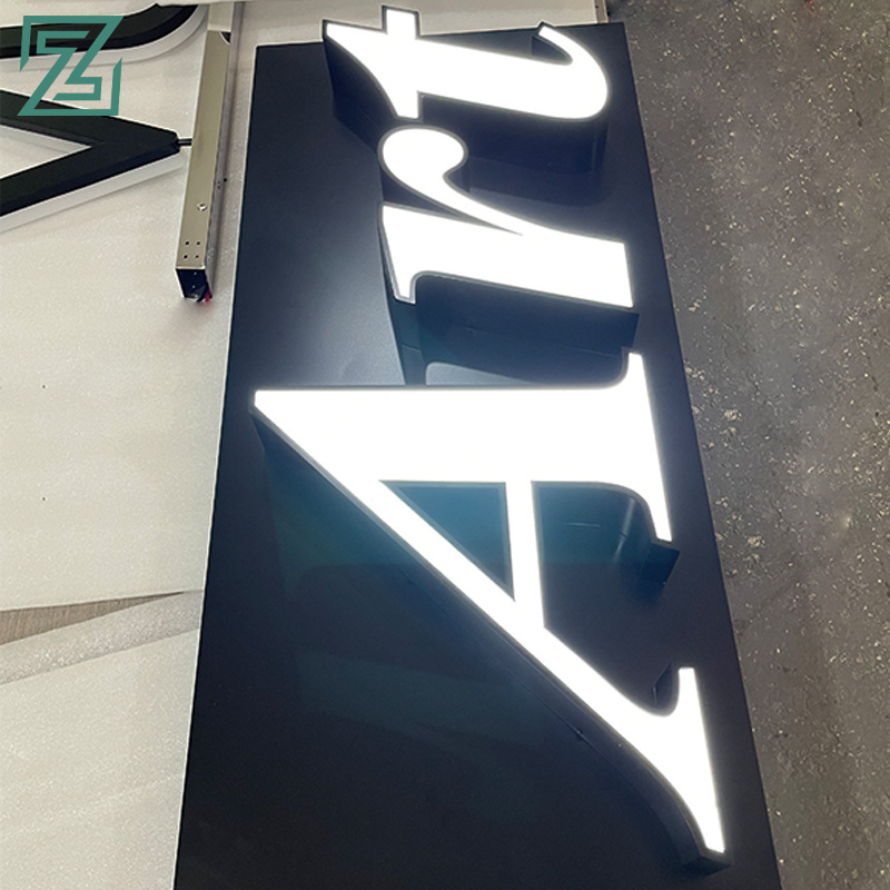 Custom LED Illuminated Business Signs Letras Luminosas Acrylic Letters Led Enseigne Lumineuse